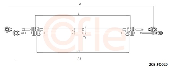 COFLE Vajer, manuell transmission 2CB.FO020