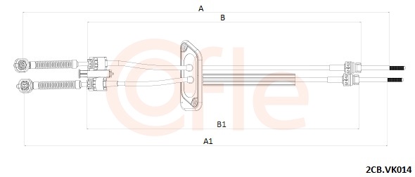 COFLE trosas, neautomatinė transmisija 92.2CB.VK014