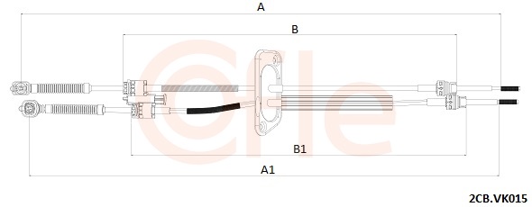 COFLE trosas, neautomatinė transmisija 92.2CB.VK015