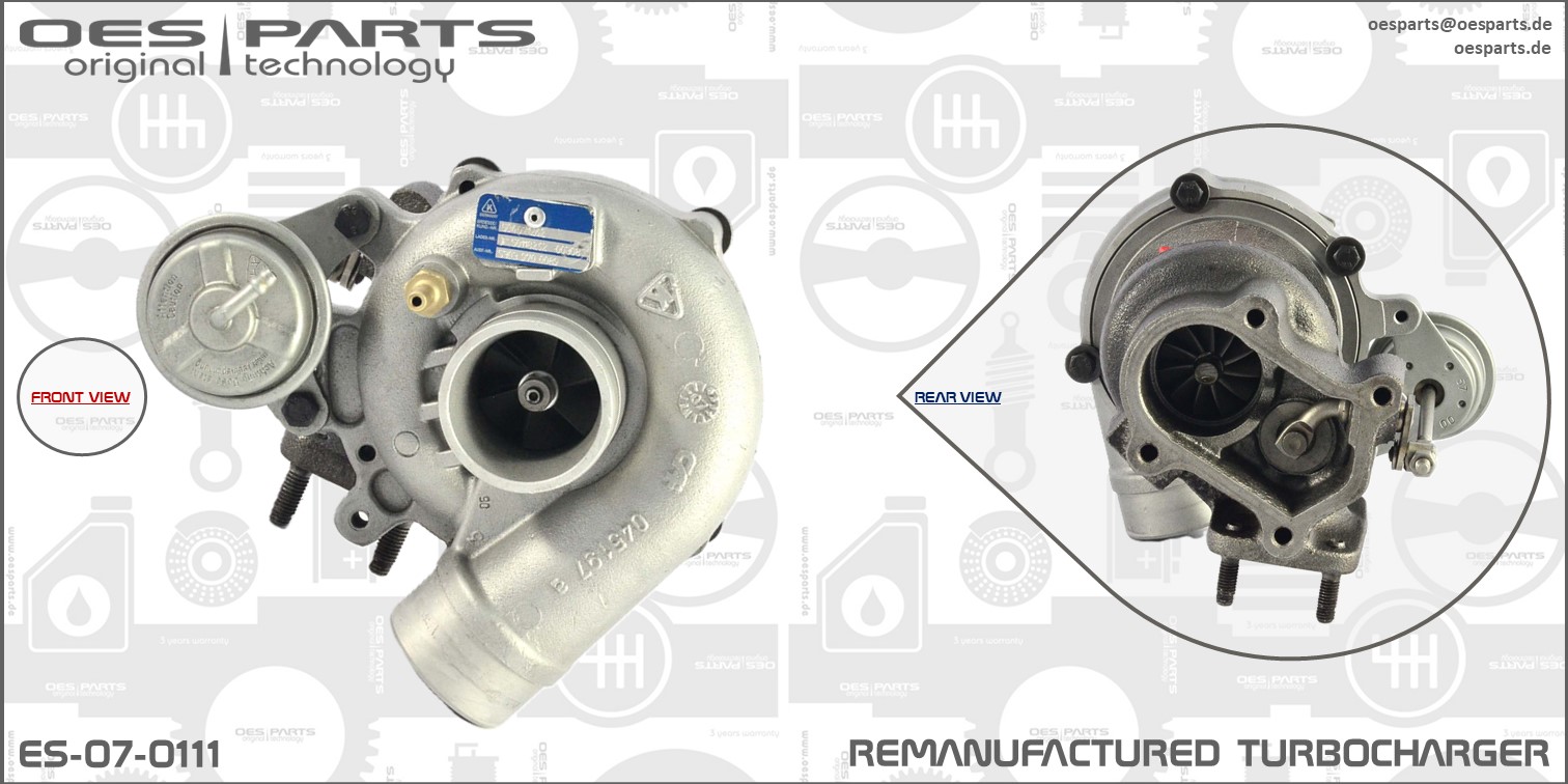 OES PARTS Urządzenie doładowujące, doładowanie ES-07-0111