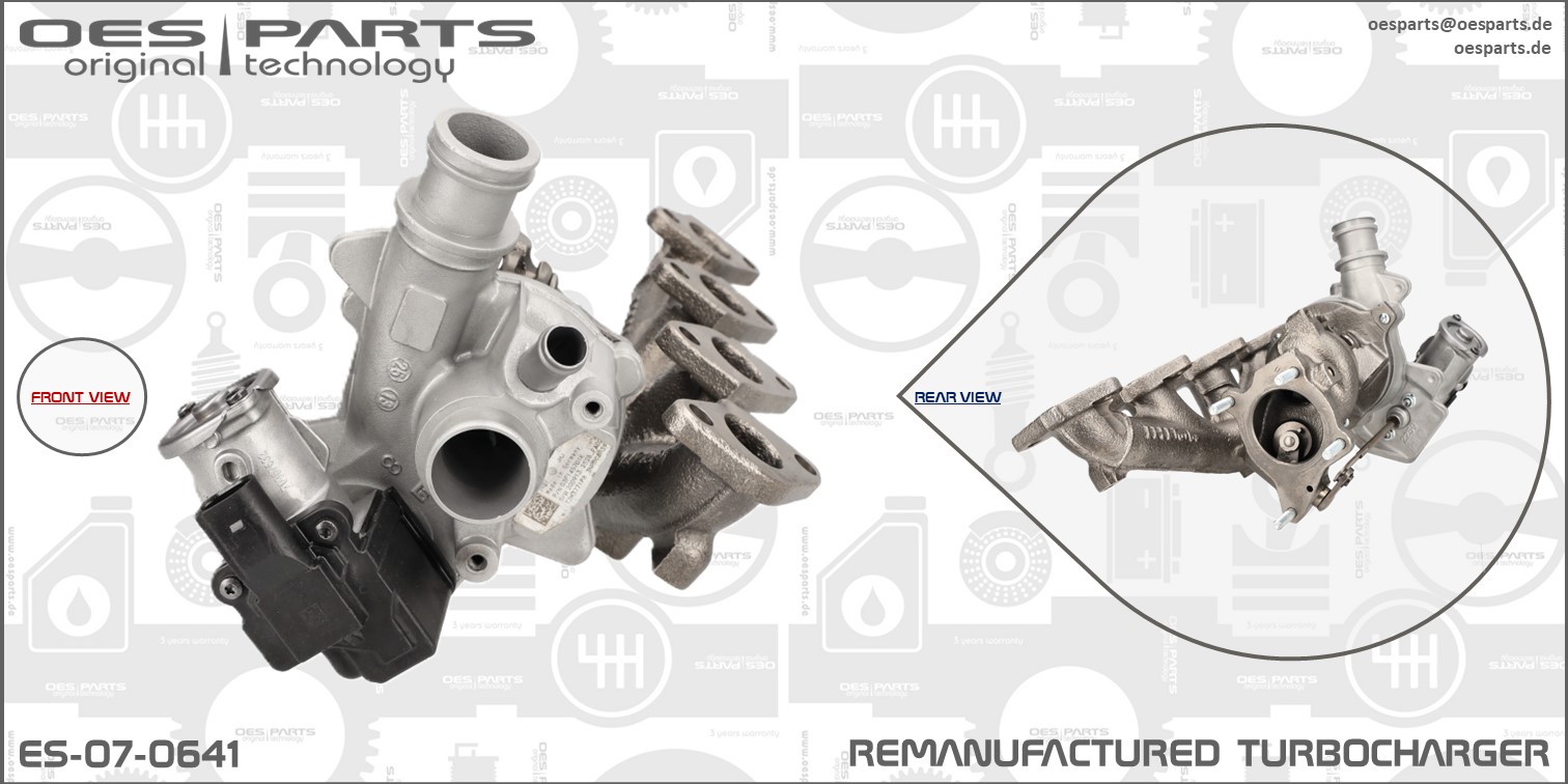 OES PARTS kompresorius, įkrovimo sistema ES-07-0641