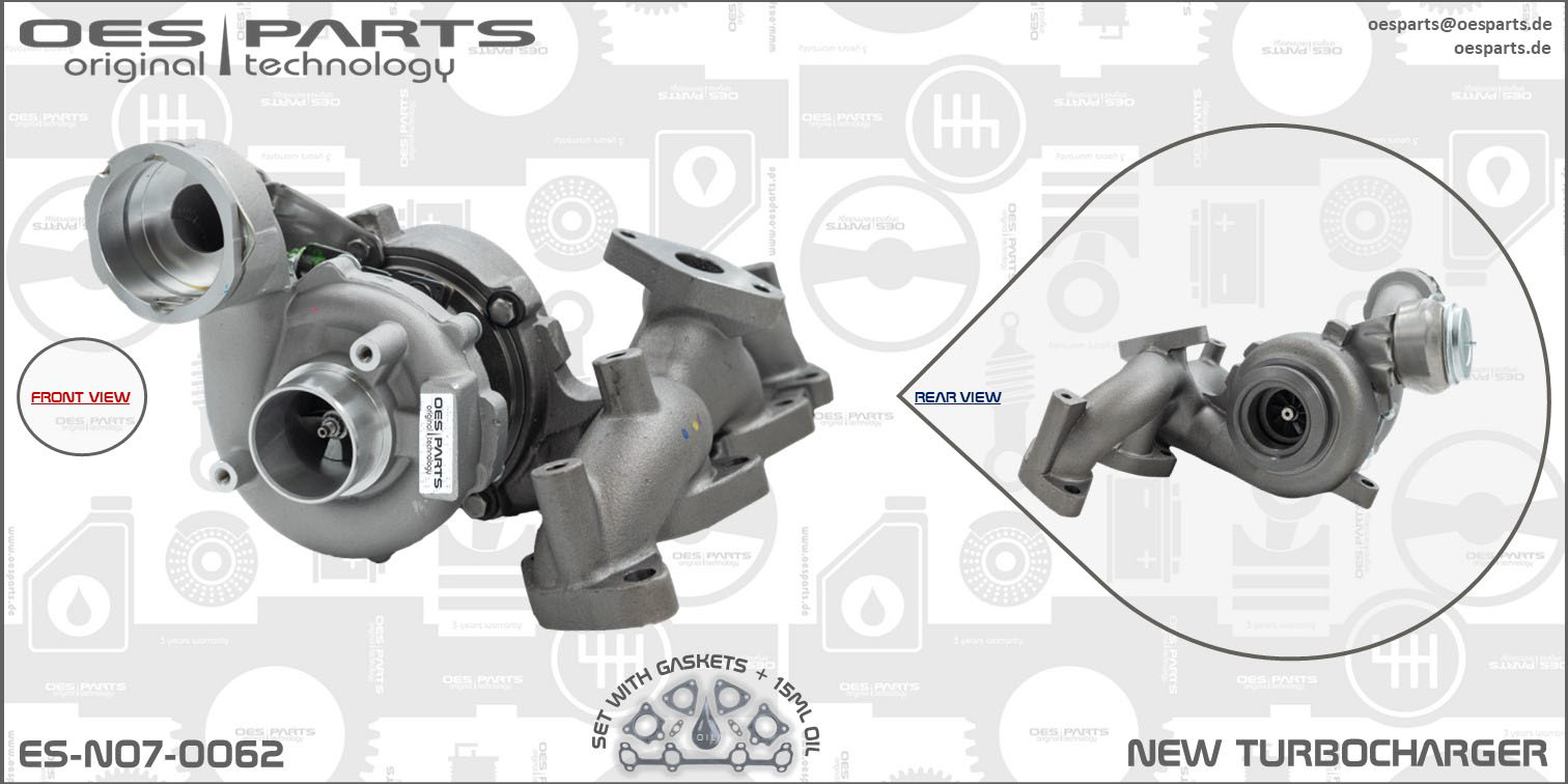 OES PARTS kompresorius, įkrovimo sistema ES-N07-0062
