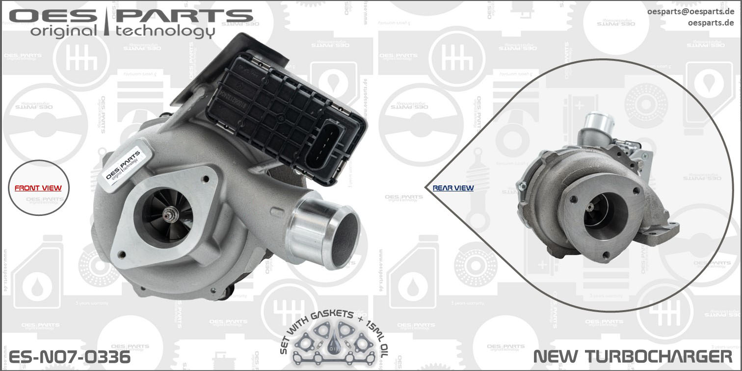 OES PARTS Urządzenie doładowujące, doładowanie ES-N07-0336