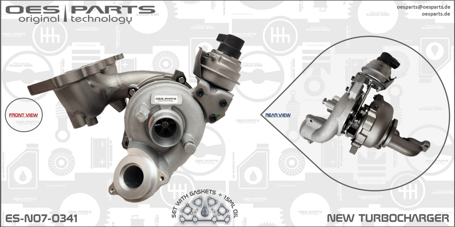 OES PARTS kompresorius, įkrovimo sistema ES-N07-0341