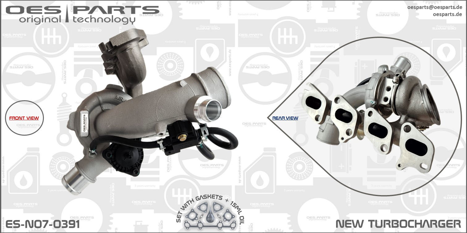 OES PARTS kompresorius, įkrovimo sistema ES-N07-0391