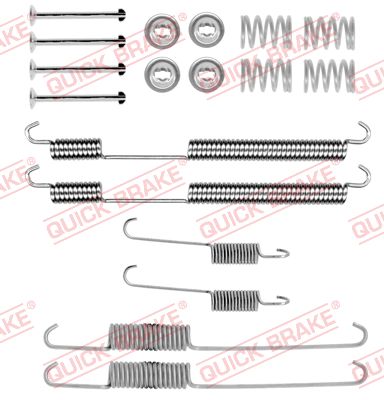 QUICK BRAKE Lisatarvikute komplekt, trummelpiduriklotsid 105-0755