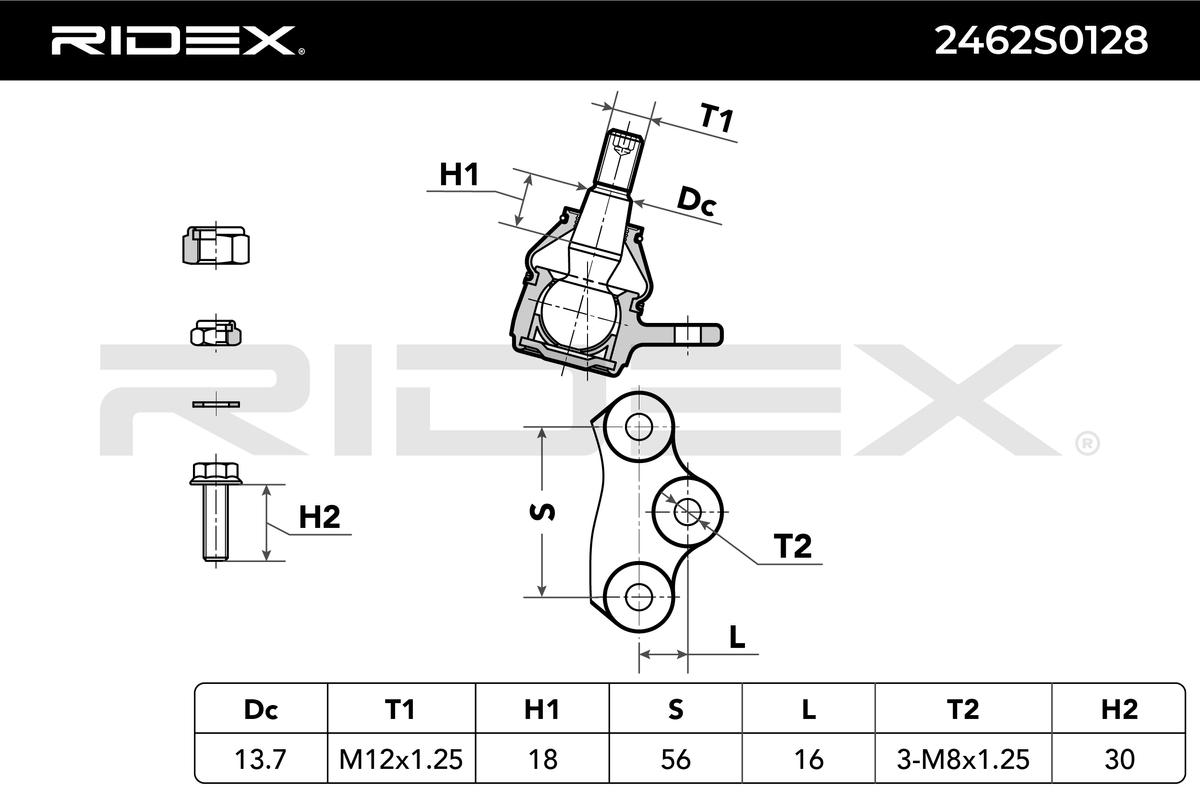RIDEX Šarniir 2462S0128