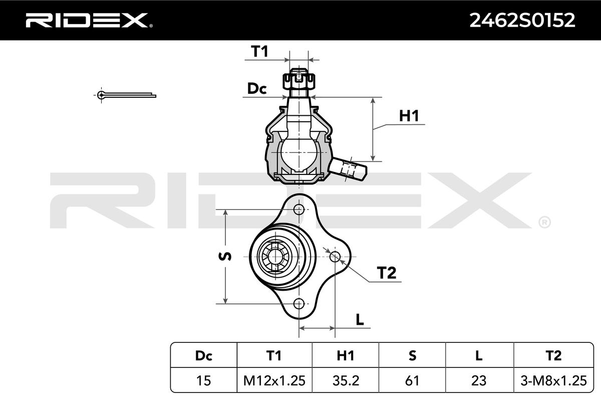 RIDEX Šarniir 2462S0152