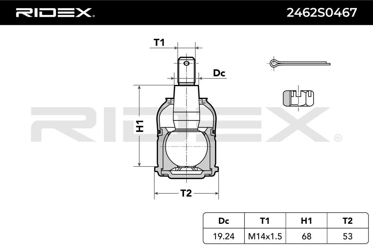 RIDEX Šarniir 2462S0467