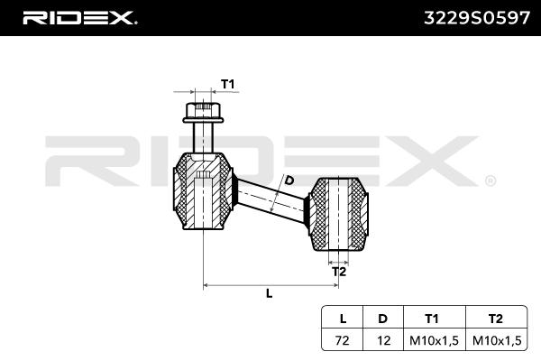 RIDEX Otsavarras, stabilisaator 3229S0597
