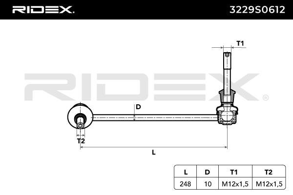 RIDEX Otsavarras, stabilisaator 3229S0612
