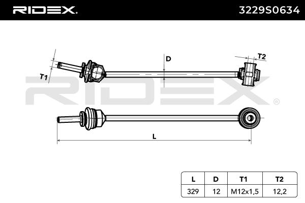 RIDEX Otsavarras, stabilisaator 3229S0634