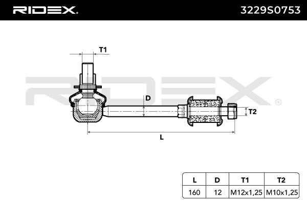 RIDEX Otsavarras, stabilisaator 3229S0753