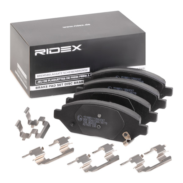 RIDEX Piduriklotside komplekt, ketaspidur 402B1288