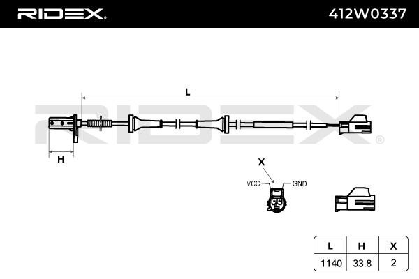 RIDEX Andur, rattapöörete arv 412W0337