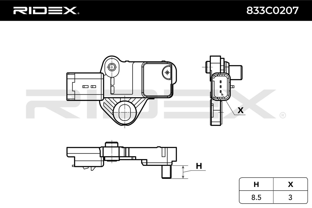 RIDEX Andur, väntvõll 833C0207