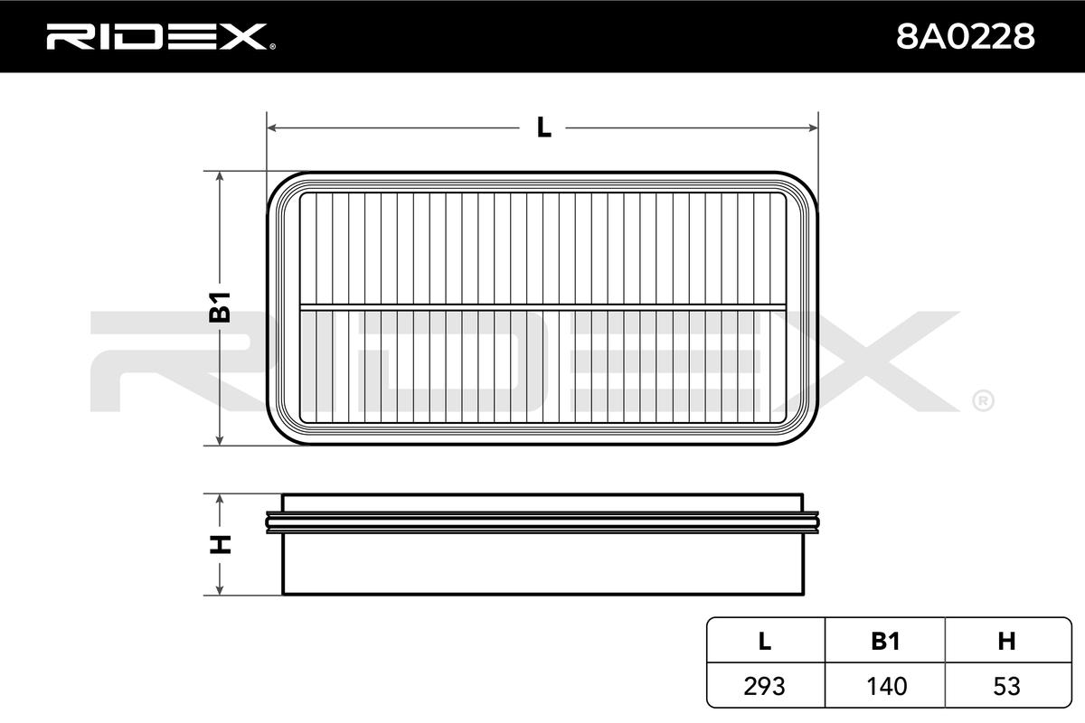 RIDEX Õhufilter 8A0228