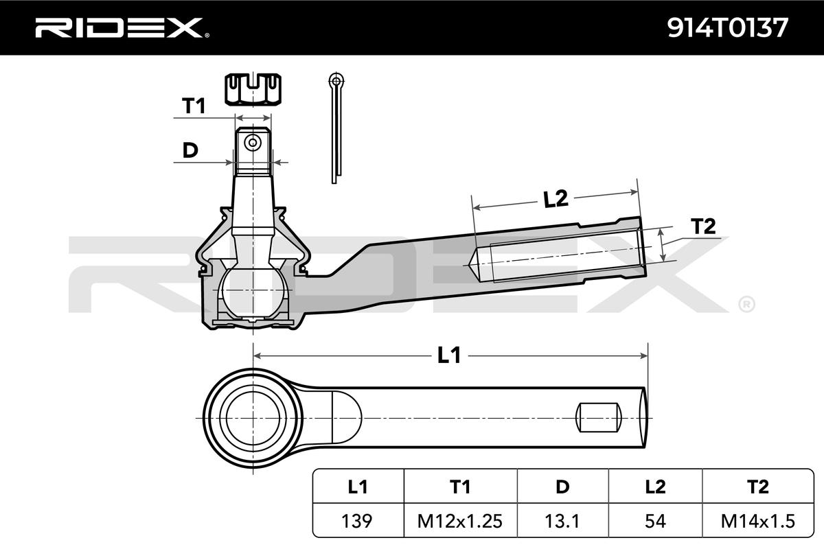 RIDEX Roolivarda ots 914T0137