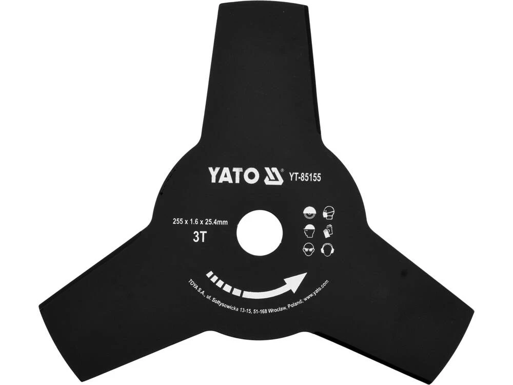 YATO Võsalõikuri Kolmeharuline Lõikeketas 255 mm / 25,4 mm YT-85155