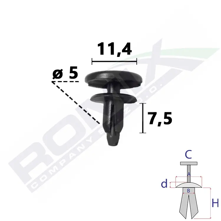 ROMIX Clip, list C70858