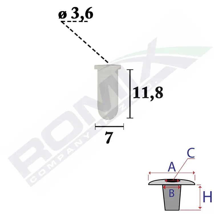 ROMIX Clip, listwa ochronna C70653