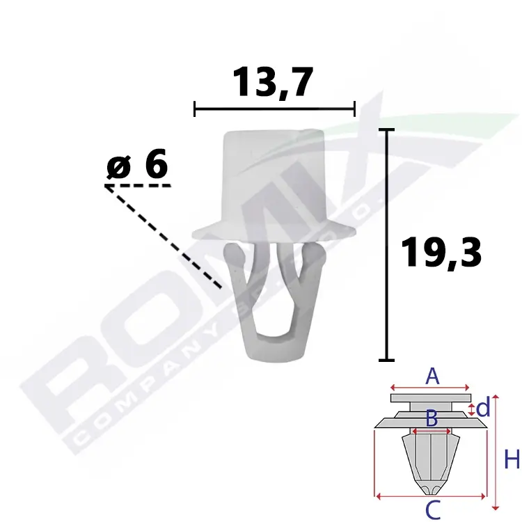 ROMIX Spinacz 14001