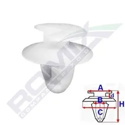 ROMIX Clip, listwa ochronna 11013