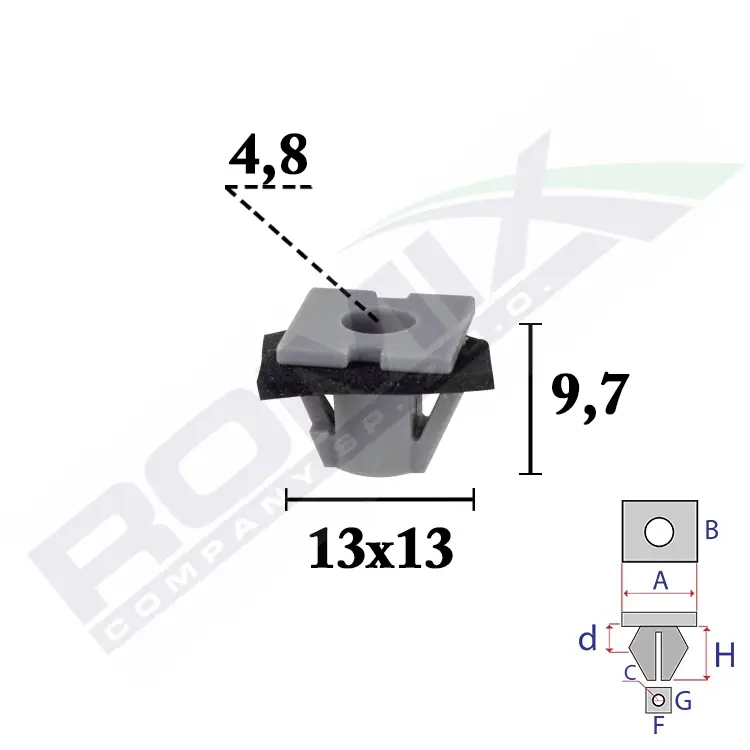 ROMIX Clip, listwa ochronna C70697