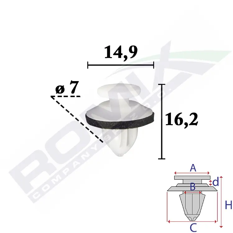 ROMIX Clip, listwa ochronna C70687