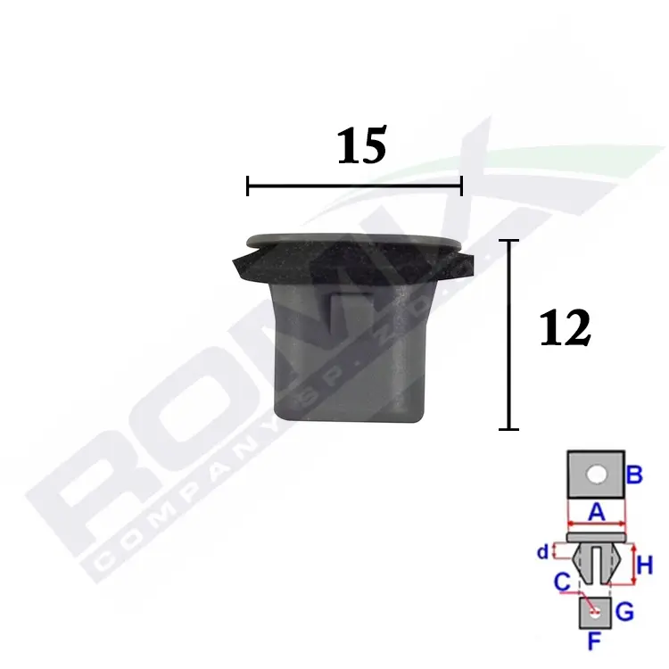 ROMIX Clip, listwa ochronna C70607