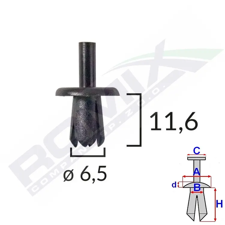 ROMIX Clip, listwa ochronna 50397