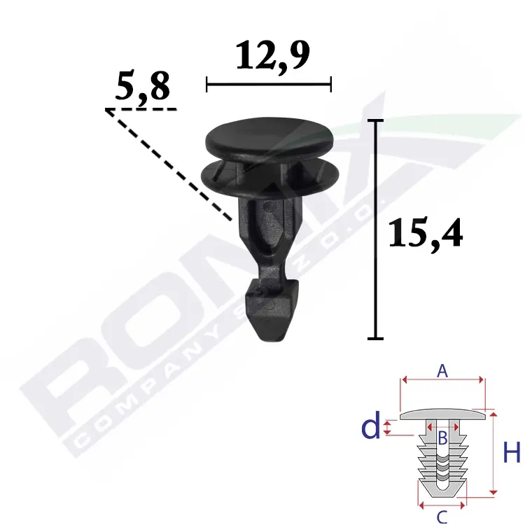 ROMIX Clip, listwa ochronna C70673