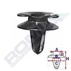 ROMIX Clip, listwa ochronna A14950