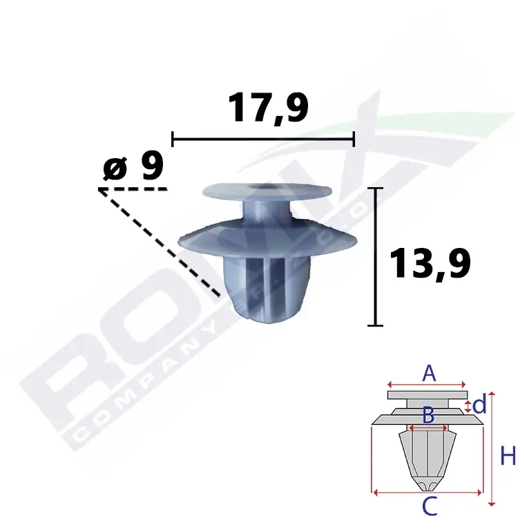 ROMIX Clip, listwa ochronna C70885