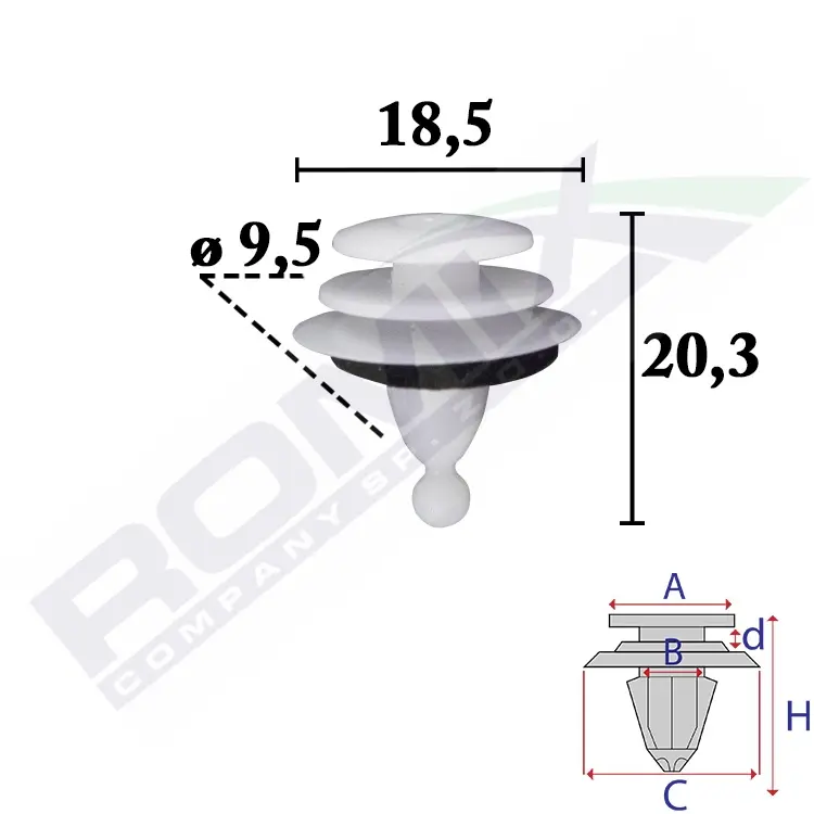 ROMIX Clip, listwa ochronna C70676