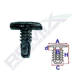 ROMIX Clip, listwa ochronna B22132