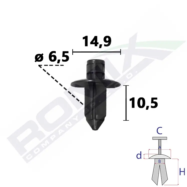 ROMIX Clip, listwa ochronna C70860