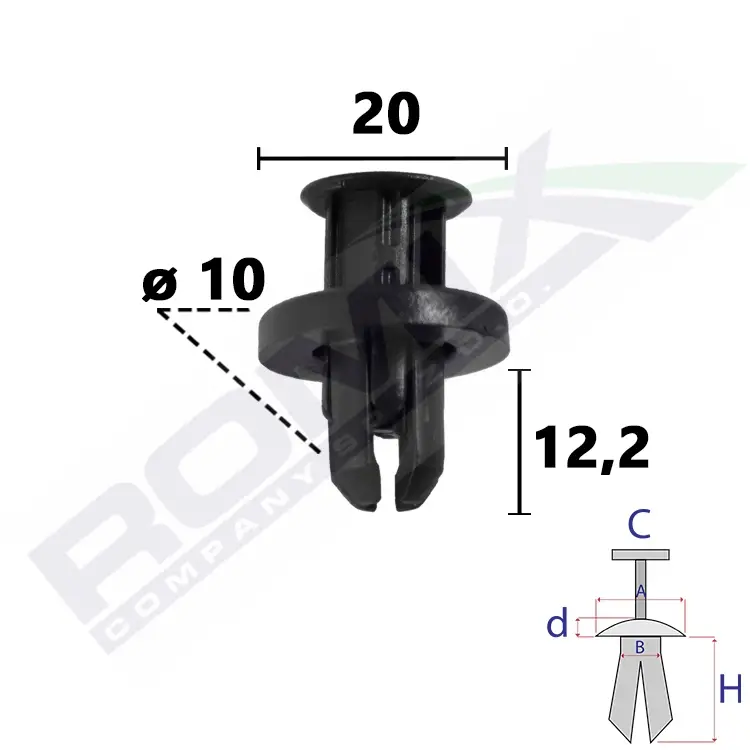 ROMIX Clip, listwa ochronna C70827
