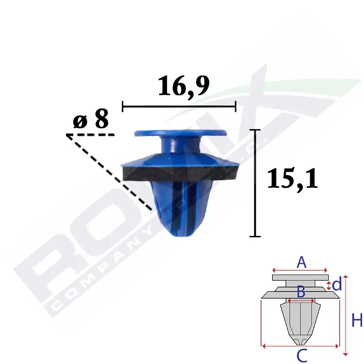 ROMIX Clip, listwa ochronna C70766