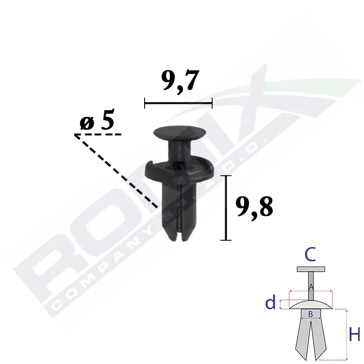 ROMIX Clip, listwa ochronna C70783