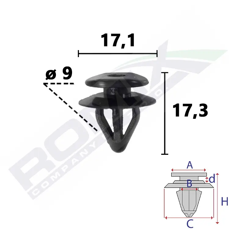 ROMIX Clip, listwa ochronna C70887