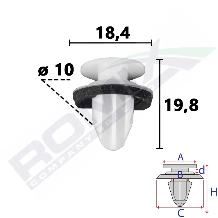 ROMIX Clip, listwa ochronna C70886