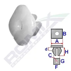 ROMIX Suoja-/koristelista B14313