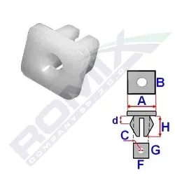 ROMIX Suoja-/koristelista B14274