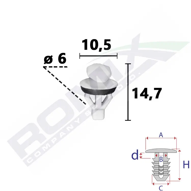 ROMIX Suoja-/koristelista C70802