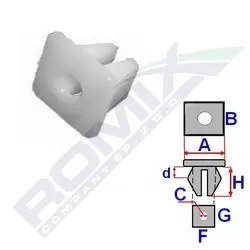 ROMIX Suoja-/koristelista B17058