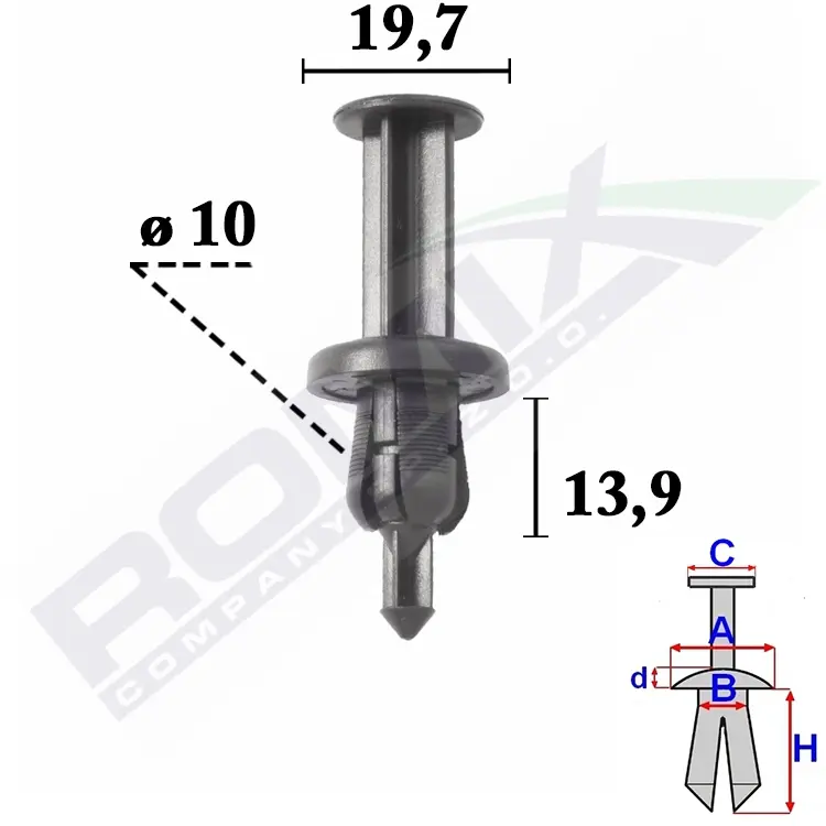 ROMIX Stopper,põrkeraud C70343