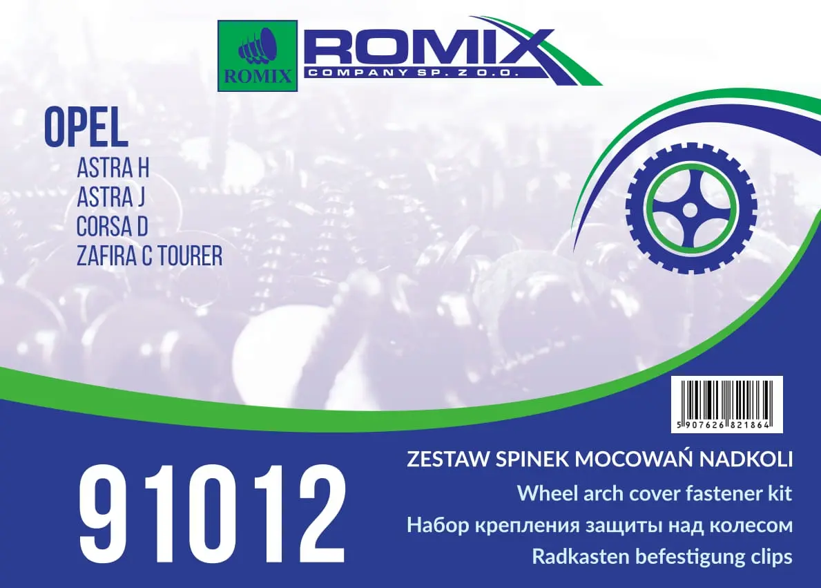 ROMIX Panel błotnika wewnętrznego 91012