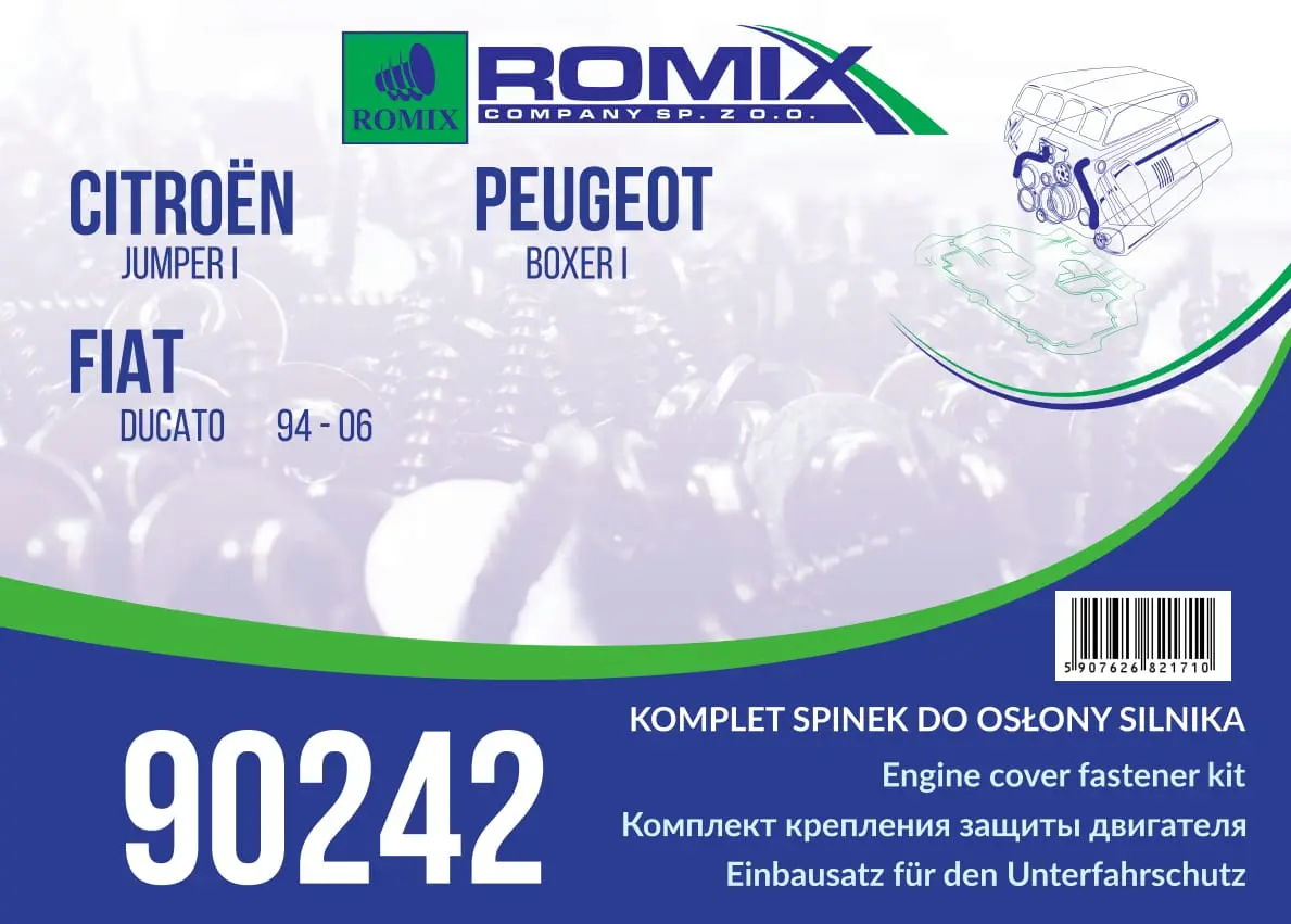 ROMIX Kinnituselement, mootorikate 90242