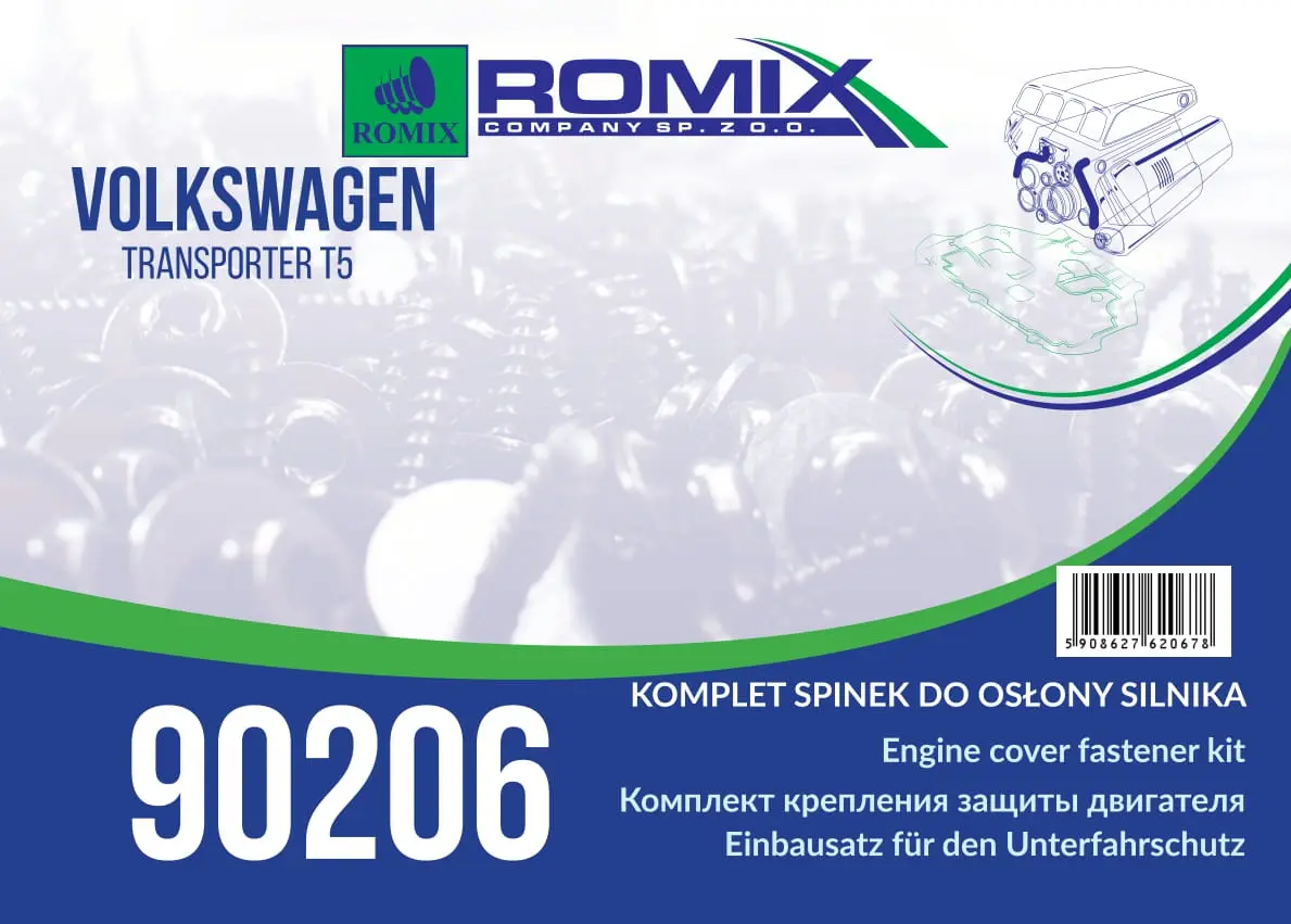 ROMIX variklio dangčio fiksatorius 90206